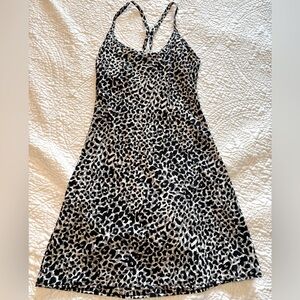 Outdoor Voices Leopard Print Exercise Dress